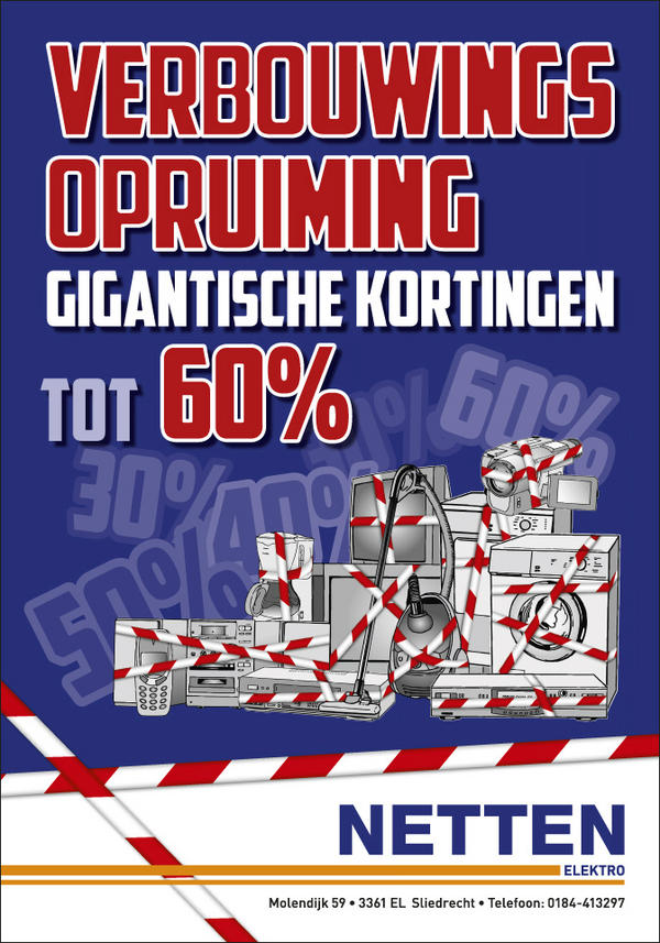 Kom langs voor spectaculaire aanbiedingen tijdens onze verbouwingsuitverkoop. Deze start vandaag @elektronetten