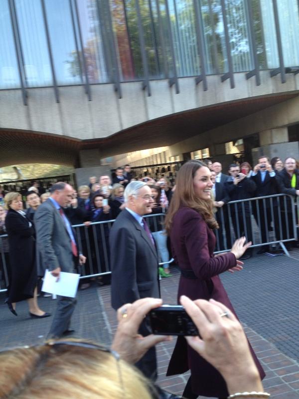 Big smile from Kate as she meets the crowds #nclroyal - send us your pics if you got any better shots!