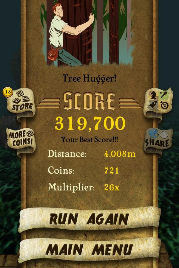 I got 319,700 points while escaping from demon monkeys. Beat that! bit.ly/TempleRunGame #TempleRun