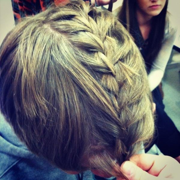 kekepania_beyer's tweet image. French braided @TheBellmore&apos;s hair #nbd #missingflow