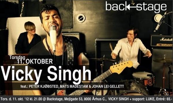 backstageaarhus's tweet photo. I aften spiller VICKY SINGH og hans dejlige band. Vicky supportes af århusianske LUKE. Det er kl 20.00 det går ned! http://t.co/OgI1Zp0j