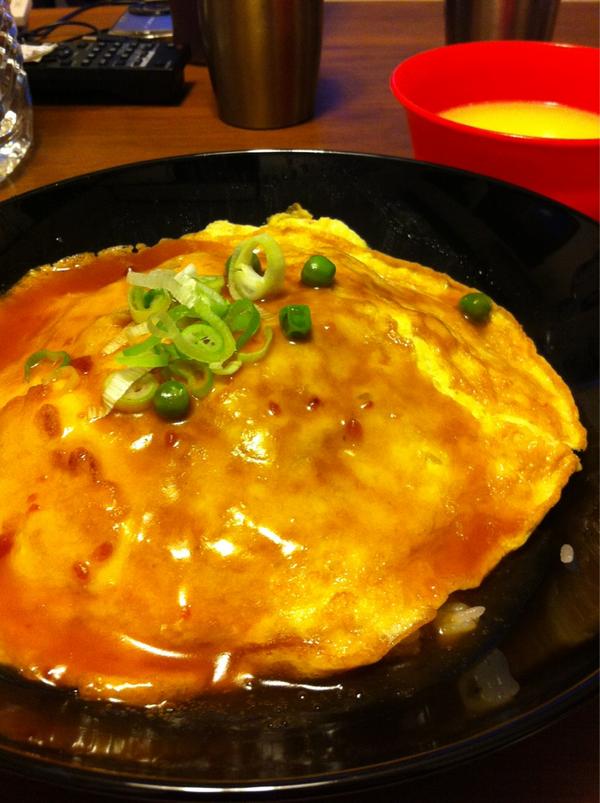 micphone9's tweet photo. 旦那様お手製のカニ玉💓美味💓 http://t.co/F2jKxbAd