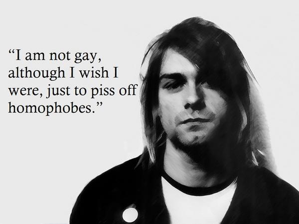 Grune Niedersachsen On Twitter Mit Diesem Grossartigen Zitat Von Kurt Cobain Unterstutzen Wir Den Heutigen Comingoutday Http T Co Ue1mf2me