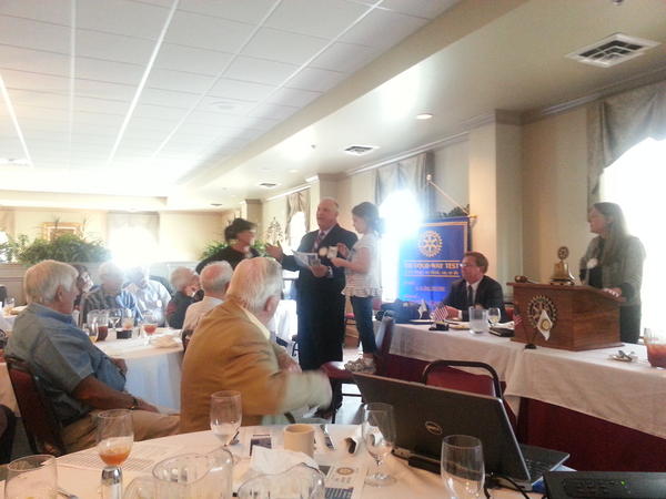 GallatinRotary's tweet photo. Abigail Barnett helping out at the Rotary meeting today. http://t.co/qbyLgB1l