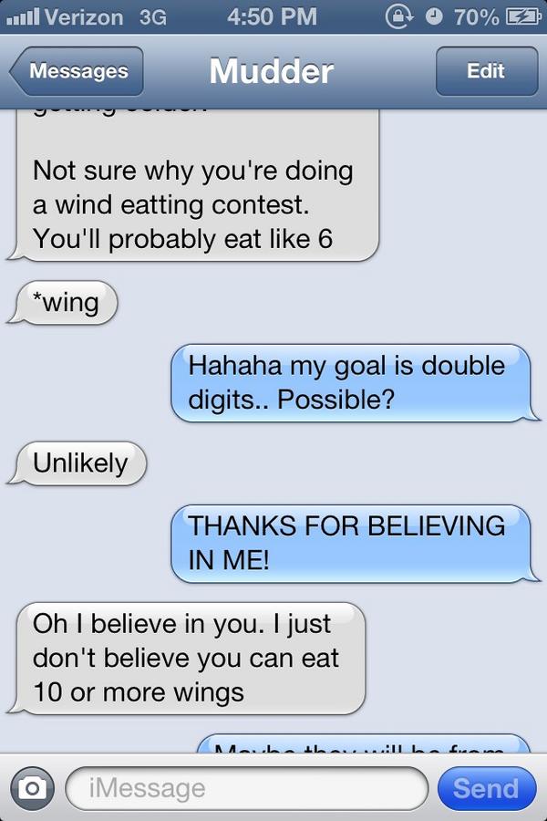 KayyMurf's tweet image. Bout to prove everyone wrong at this wing eating competition!!!! #probablynotthough #gonnapuke #babystomach