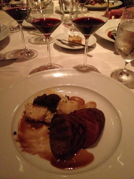 WineGuyKlinger's tweet photo. Bravo @Bin54ChapelHill, crushed our Conn Valley dinner!  Dry-Aged Filet with Cab Reserve - perfect pair! #chwcwine http://t.co/ImSTvZl2