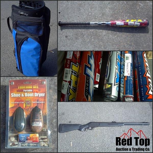 RedTopCo's tweet image. Sporting goods (brand new, unused) added to Saturdays Auction! redtopco.com #auction #Cartersville