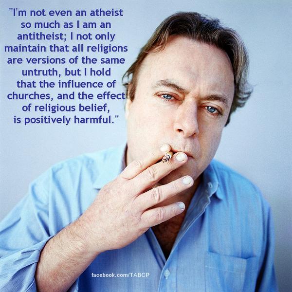 No2Speciesism1's tweet image. #HITCHENS on #antitheism #ATHEIST