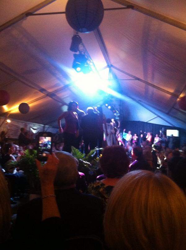 emmeloni's tweet photo. Moves like jagger! Thrivers! #hcfgala http://t.co/54G3mqOT