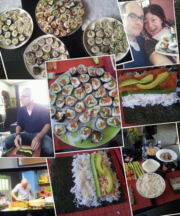 Volop sushi aan het maken #24sushi