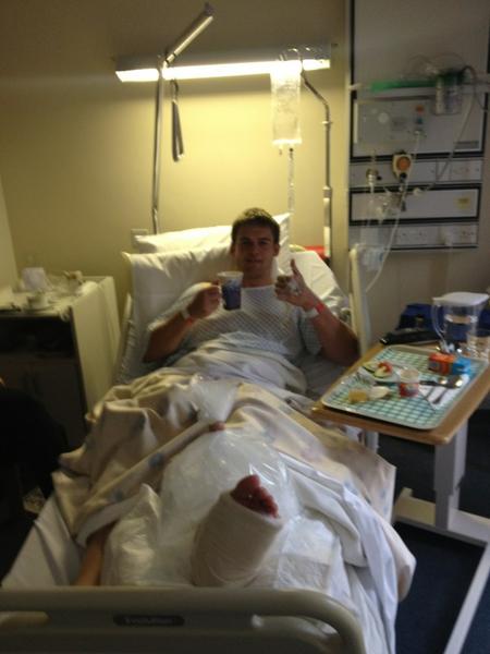 HughGus's tweet image. On the mend! Cup of tea time @dan_lydiate #halfmanhalfmachine