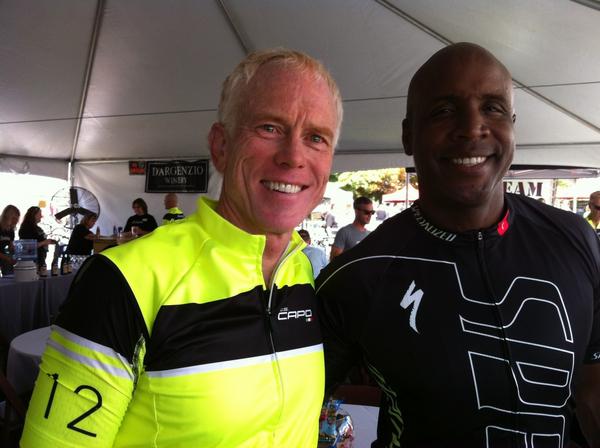 CharlesWindows's tweet image. At the Levi Leipheimer Gran Fondo (big bike ride) I discovered that Barry Bonds is a good rider.