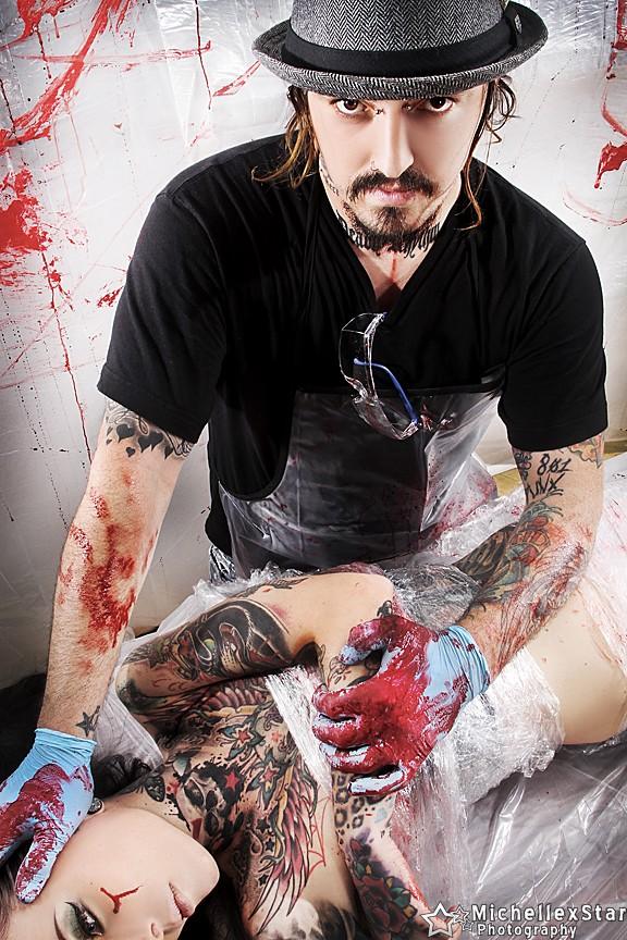 801PUNX's tweet image. HAPPY DEXTER DAY!! Here's a sneak preview from the @Michellexstar shoot of me &amp;amp; the incredibly beautiful @MakaniTerror