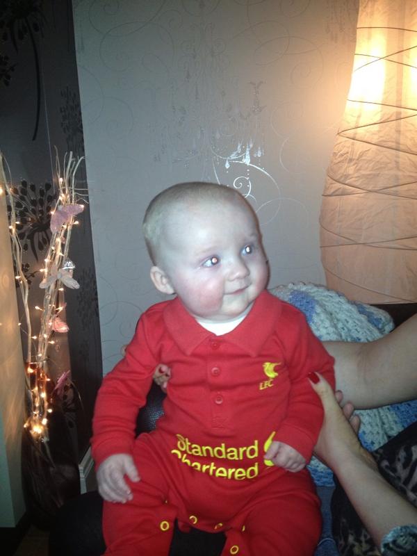 mickylfc's tweet photo. My little Liverpudlian :) http://t.co/HTMHHwlk