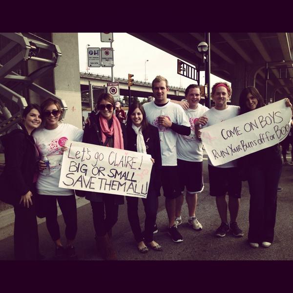 ClarissaMLong's tweet photo. Had a great first Run for the Cure. Meet next years team! Thanks to all for their amazing support #CIBCRunfortheCure http://t.co/n91T0sxq