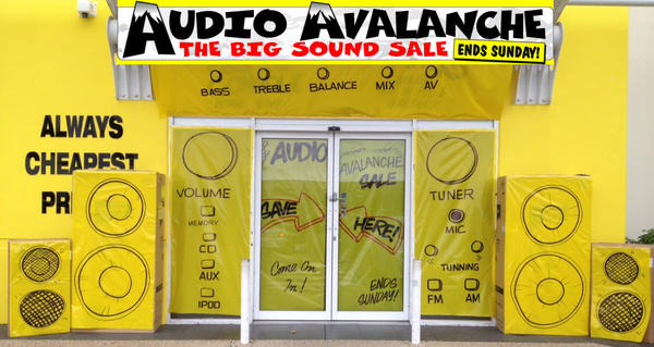 RyanG_JBaus's tweet photo. When JB's famous low ticket prices come crashing down, it's an Audio Avalanche!! #jbaudioavalanche http://t.co/DwAUMwLg http://t.co/OAd9s6Bu