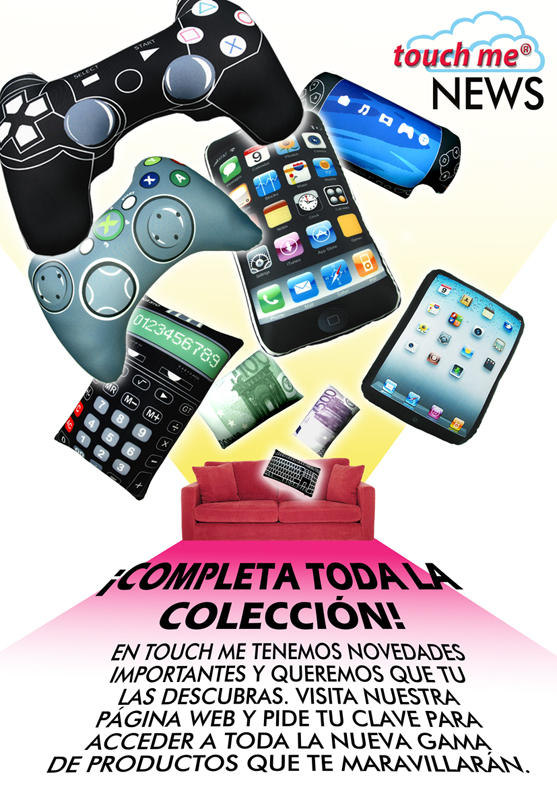 IntTouchme's tweet image. También queremos destacar los nuevos productos de la linea Icushion. Cojines ambientados en la tecnología actual.