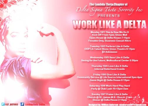 LovableRaee's tweet image. Delta Week Pt. 1 #LambdaTheta #DeltaWeek