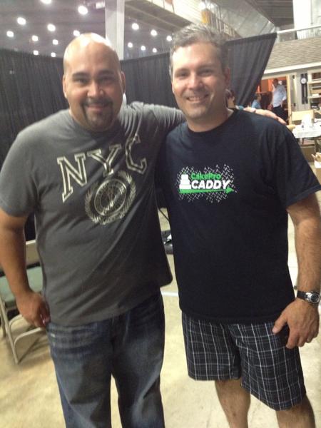 CakeProCaddy's tweet image. Chef Scott w @Orlandodec1 at #OSSAS #presenter #sugar #art #show #cake