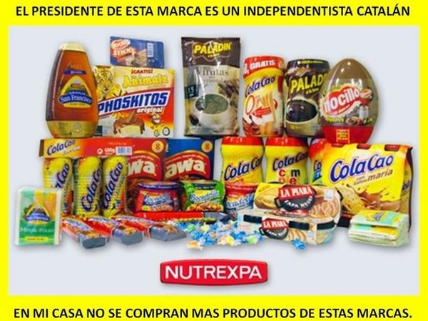 noelialcazar82's tweet photo. BOICOT A ESTAS MARCAS SEPARATISTAS.. PASALO!! http://t.co/0yPvWR0E
