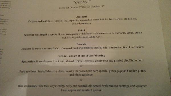 GenoaPDX's tweet image. Tasting time at Genoa. #octobermenu