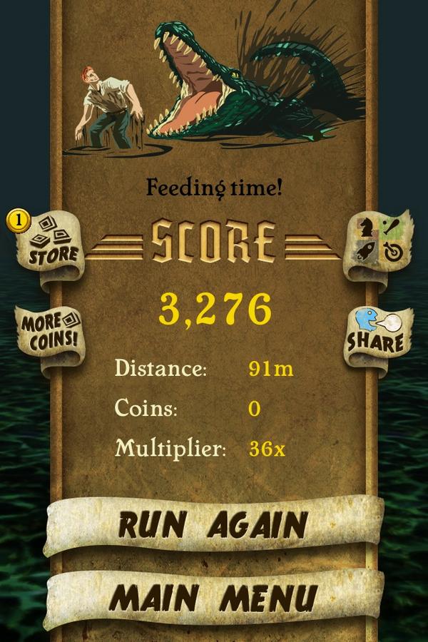 LillyeB's tweet photo. I got 3,276 points while escaping from demon monkeys. Beat that! http://t.co/4ILxK8SI #TempleRuna http://t.co/BlvRPKM8