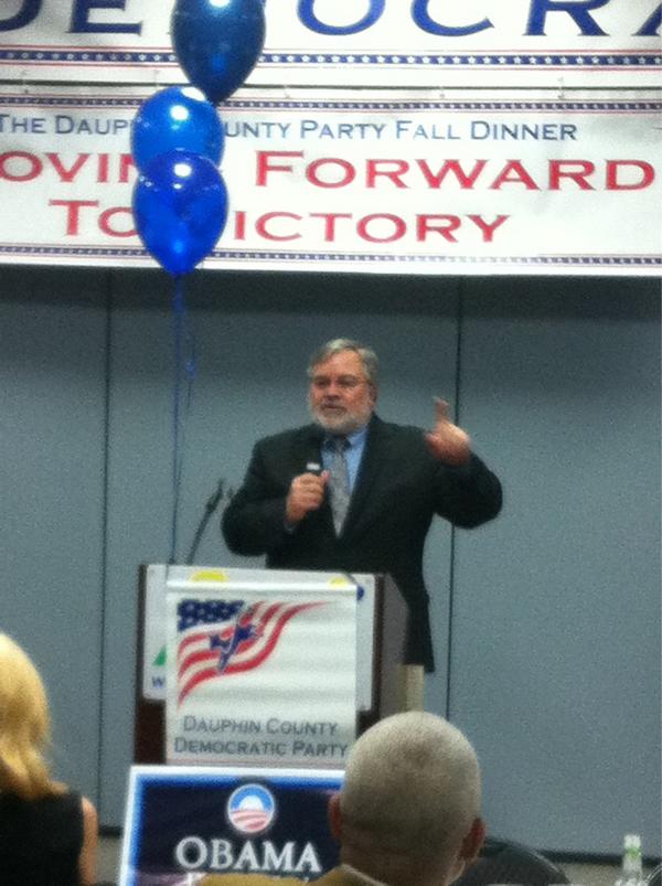 HarryPerkinson's tweet photo. Had a wonderful time at the @dauphindems dinner tonight! 35 days to go! http://t.co/psZHE7h5