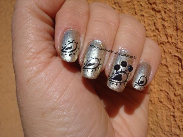 Sandycherry's tweet image. gold and black paisley design for this week. #PrettyPattern