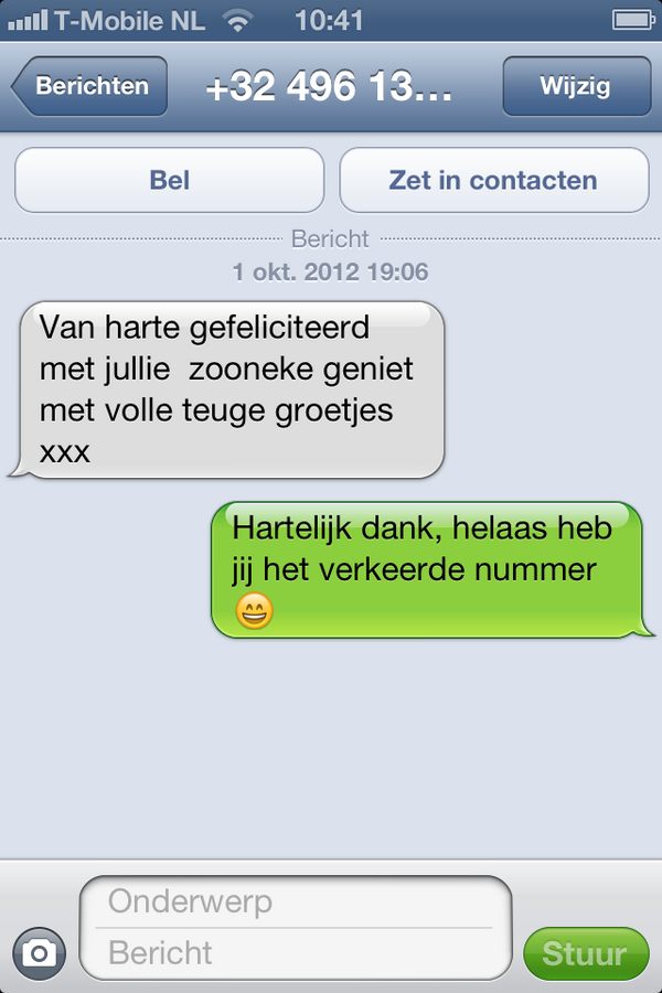 Adsljunky's tweet image. Hoe attent maar WTF? #smsfail 😄