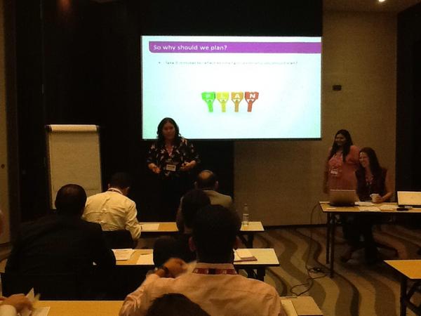 patrickwimble's tweet image. Natalie, Rachana and Emma in full flow in the Marketing Planning session @crowneplazadoha #IMEACW