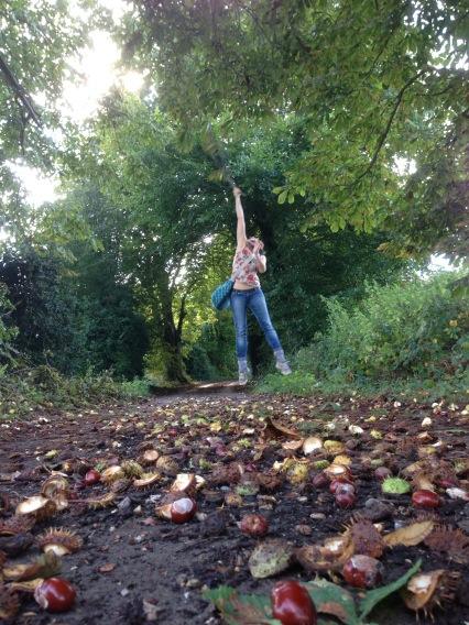 jackamercer's tweet image. Conker hunting with @katydennis90 is a dangerous sport #fallingobjects
