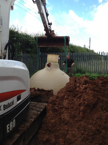 mdsiteservices's tweet photo. Ground work continues at a pace as the septic tank goes in http://t.co/TQ7mGUxv