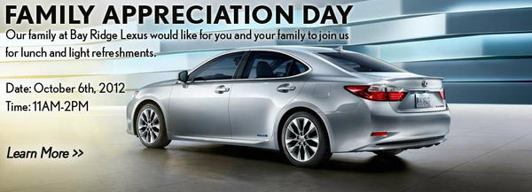 lexusofbrooklyn's tweet image. Come to our Family Appreciation Event on Saturday10/6 - &amp;amp; Preview the All-New 2013 ES! #BayRidgeLexus #AllNewES