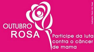 Galera outubro é rosa, vamos incentivar as mulheres de nossa vida a fazer o auto exame.