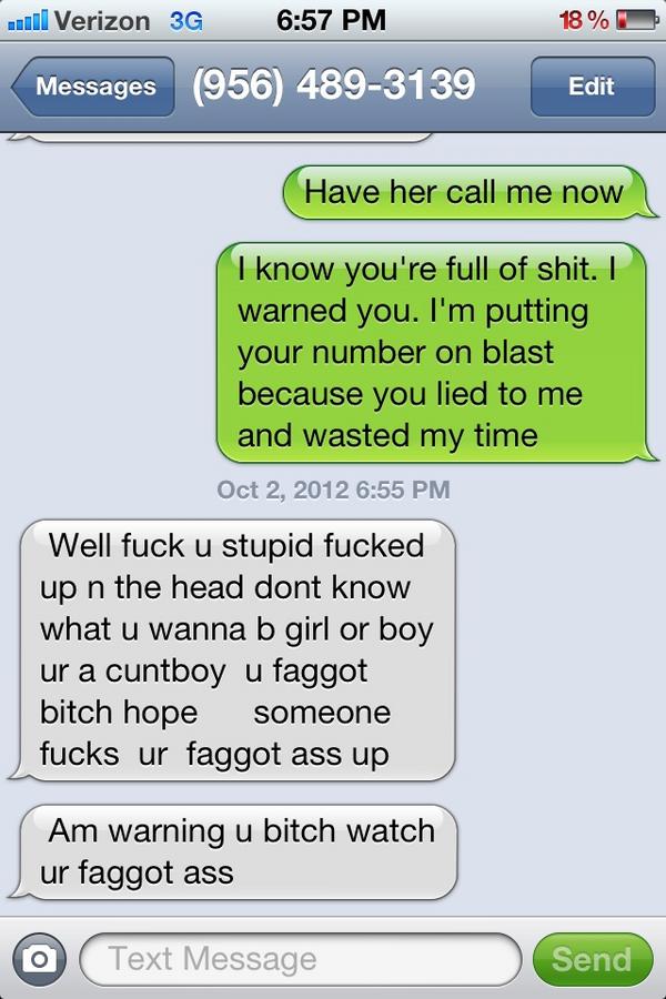 CandiMcBride's tweet photo. Guys, please fuck with this asshole. He really must want you to, or else he wouldn't be saying such foul shit to me. http://t.co/MczeQ8R7