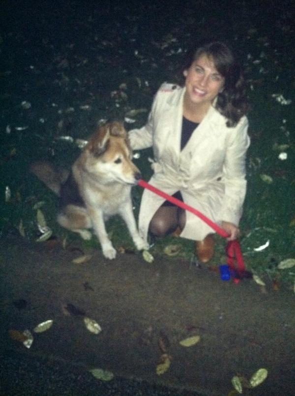 asahuston's tweet image. Raing &amp;amp; foggy walk with Rip @hust0058 #fallnight #peaceful