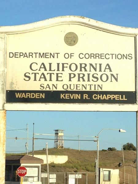 joshk's tweet photo. Here we go.  Going into San Quentin to speak at @TLM http://t.co/sITbdzWv