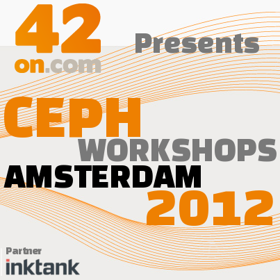 42oncom's tweet photo. Registration for "Ceph Workshops Amsterdam 2012" is open! More information and registration at: http://t.co/3dfiO6az http://t.co/YSSO1pdS
