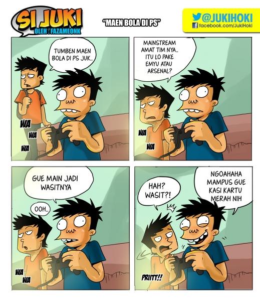 Si Juki on Twitter komik strip tentang main bola di PS Si Juki on Twitter komik strip tentang main bola di PS