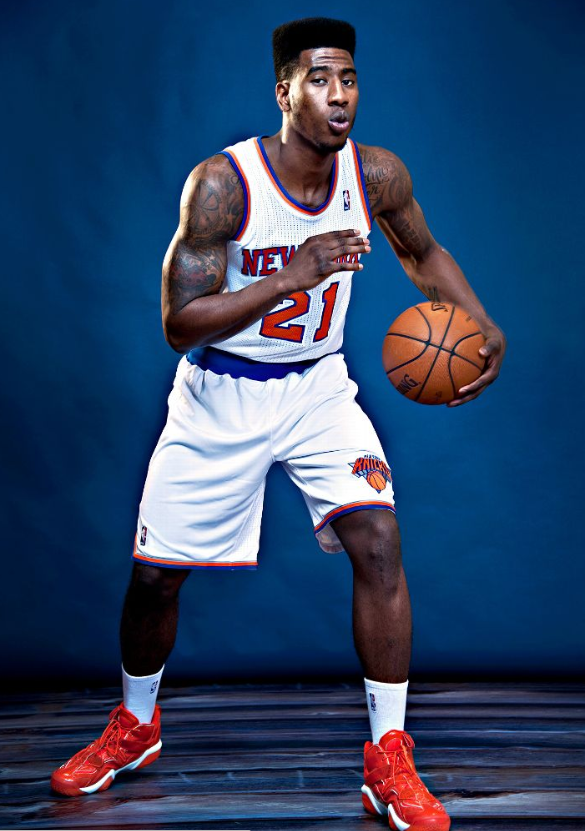 Iman Shumpert cuts his high top fade