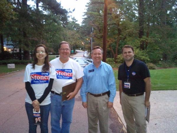 doug_stoner's tweet photo. Another good night talking to voters in Historic Brookhaven last night. #DougStoner2012 http://t.co/Hk9pQDig