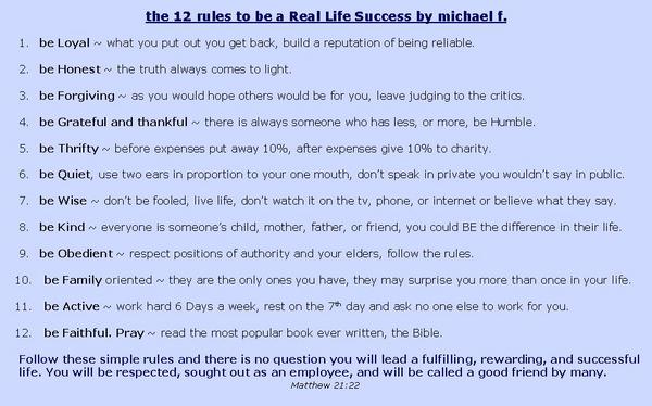 JustaSinner624's tweet image. Good Morning!  Start Monday Right &amp;gt; Live the #12rules to LIVE a REAL successful LIFE.  #rulesoflife