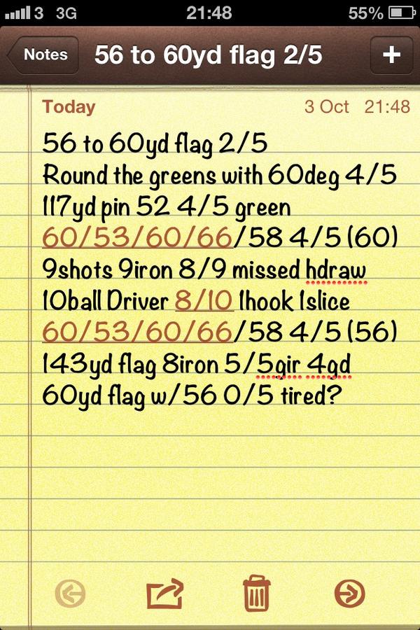 hoselrocketeer's tweet image. Tonight's range session. Makes sense to me at least! Shortgameshortgameshortgame. #improvementbasedonfact #keepscore