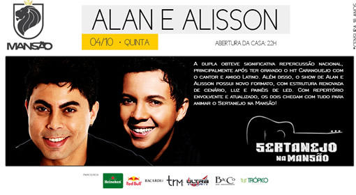 OlavoeAlisson's tweet photo. Amanhã estamos na Mansão!! http://t.co/ZHDqJLnf