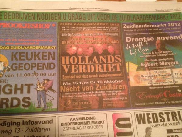 13 oktober zuidlaren!