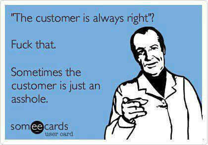 kyle_spears's tweet photo. #whatOZOBsays IS the customer always right? http://t.co/3GuCL3IY