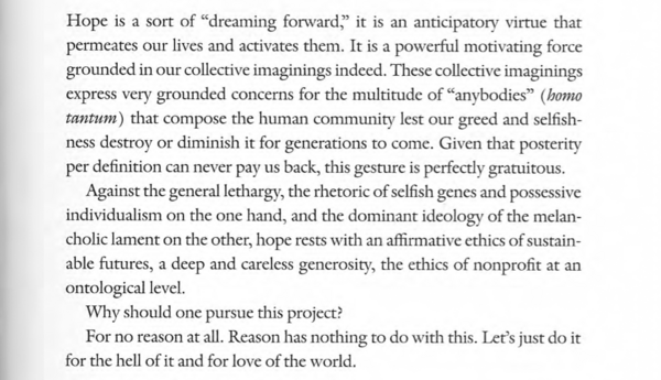 Katla_Mar's tweet image. "Reason has nothing to do with this. Let’s just do it for the hell of it and for love of the world." #Braidotti