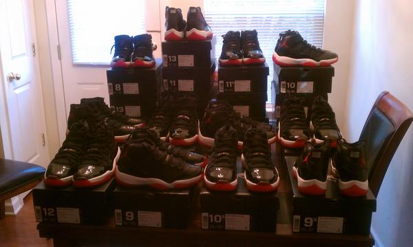 MJ2000MINE23's tweet photo. Retro 11 bred $375 free shipping email me for details mj2000mine@gmail.com sz 8-13 http://t.co/tfU9wpoR