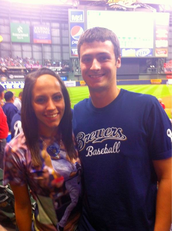 Tkrue13's tweet image. had an amazing time at the brewers game, especially with the best boy (: #luckygirl #perfext