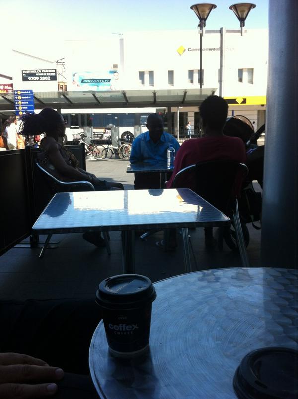 RT @_VillainForHire  Why is there so many Sudanese at Bankstown ... It feels like I'm sitting in Congo